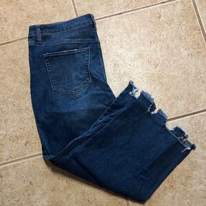 Rewash Dark Blue Ankle Jeans